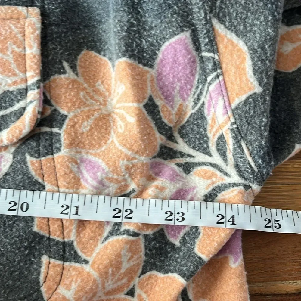Free People We The Free Printed Ruby Jacket In Charcoal Combo L